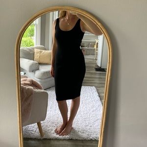 NWT Perfect White Tee black bodycon dress